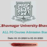 M.K.Bhavnagar University Pg Admission