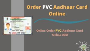 Online Order PVC Aadhaar Card