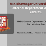 Bhavnagar University External Admission