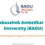 Baou Degree Certificate