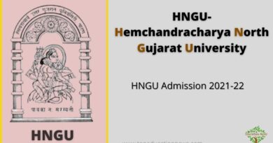 HNGU Admission 2021-22