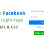 Design Facebook Style Login Page in HTML and CSS