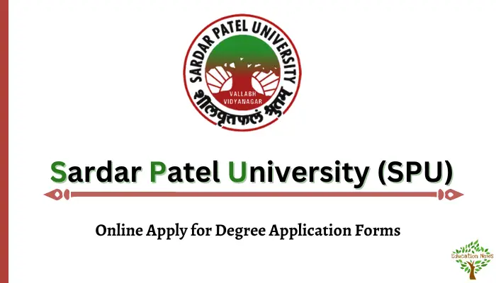 Sardar Patel University (SPU) Degree Certificate Form